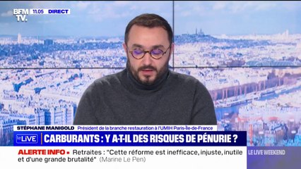 Stéphane Manigold, représentant des restaurateurs franciliens, redoute la manifestation du 19 janvier: "Être chef d'entreprise, c'est comme courir dans un champ de râteaux"