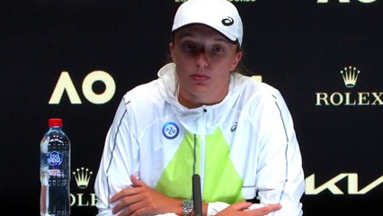 Open d'Australie 2023 - Iga Swiatek : "I didn't see my draw just my first round !"