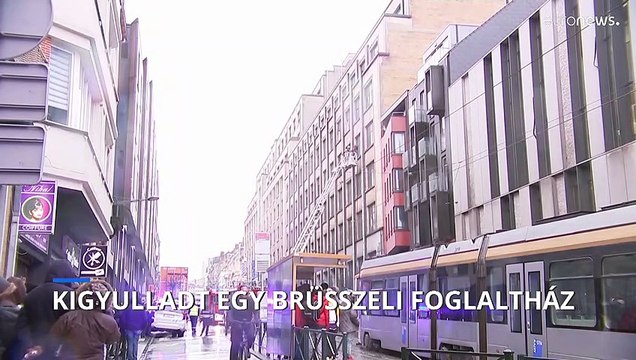 Kigyulladt egy bevándorlók által lakott foglaltház Brüsszelben