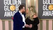 Paul Walter Hauser and Amy Boland Hauser 2023 Golden Globes Arrivals