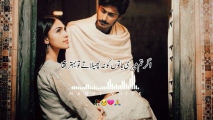 Agar Tum Meri Baton Ko Na Phailaty To Behtar Tha | अगर तुम मेरी बातों को ना फाइल्टी तो बेहतर था | Naqvi Voice