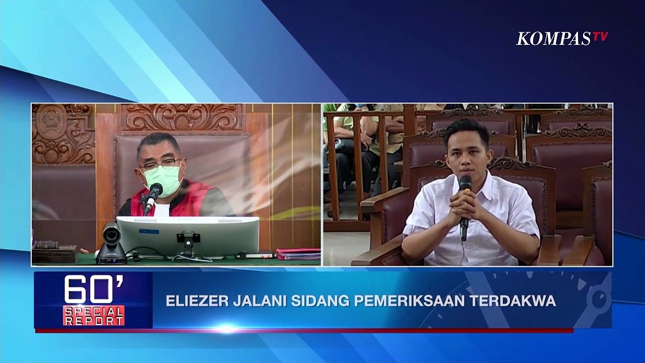 Eliezer Jalani Sidang Pemeriksaan Terdakwa