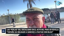 Las ‘perlas’ del socialismo en el acto del PSOE en Sevilla: “España ha obligado a Sánchez a pactar con Bildu”