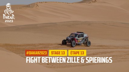 Bataille entre Zille & Spierings /Fight between Zille & Spierings - Étape 13 / Stage 13 - #Dakar2023