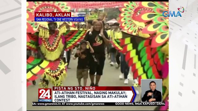 Ati-Atihan Festival, naging makulay; ilang tribo, nagtagisan sa Ati-Atihan contest | 24 Oras Weekend