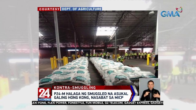 P24-m halaga ng smuggled na asukal galing Hong Kong, nasabat sa MICP | 24 Oras Weekend