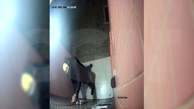 Câmera flagra tentativa de furto em edifício no Cancelli
