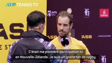 Auckland - Gasquet : "Un réve qui se réalise de m'imposer dans ce pays"