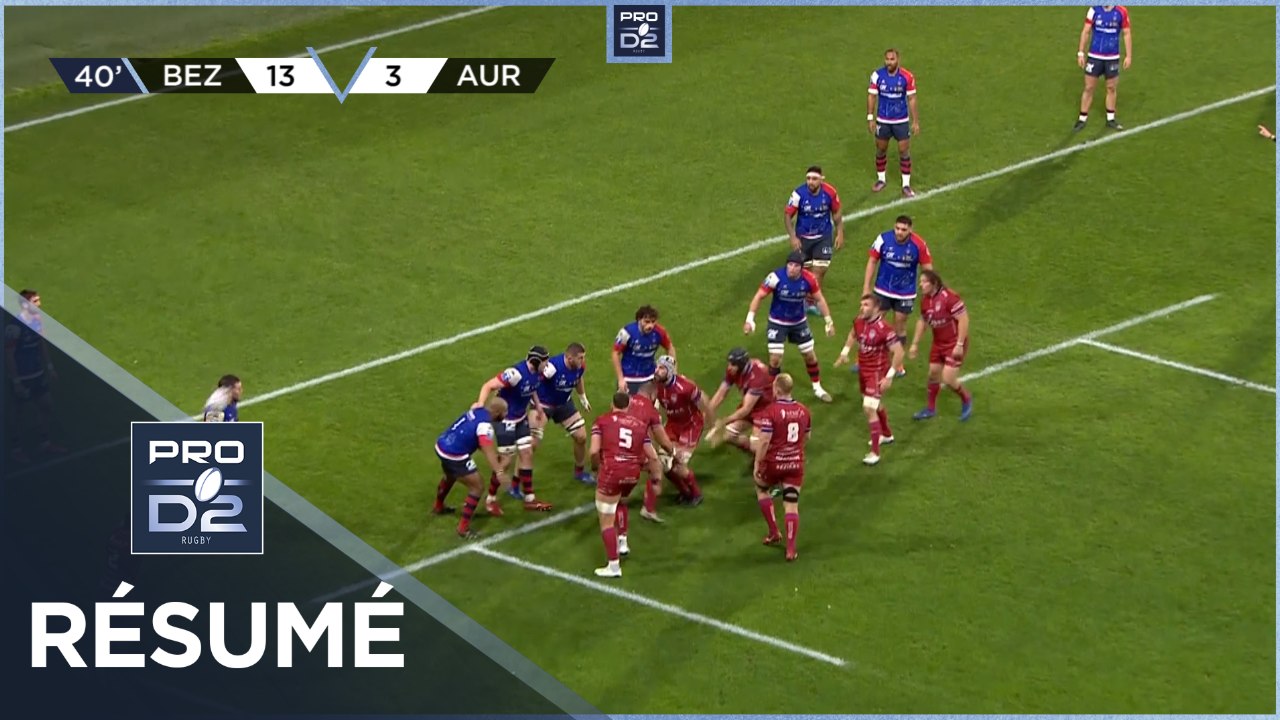 PRO D2 - Résumé AS Béziers Hérault-Stade Aurillacois: 34-10 - J17 - Saison 2022/2023