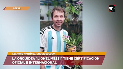La orquídea "Lionel Messi" tiene certificación oficial e internacional