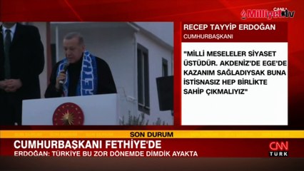 Cumhurbaşkanı Erdoğan'dan Yunanistan'a mesaj! 'Ürkmeye başladılar'