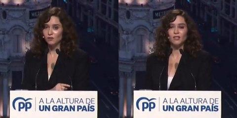 Gloriosos 30 segundos de Ayuso denunciando los mimos judiciales a Griñán: "A Zaplana se le trató como a una bestia"