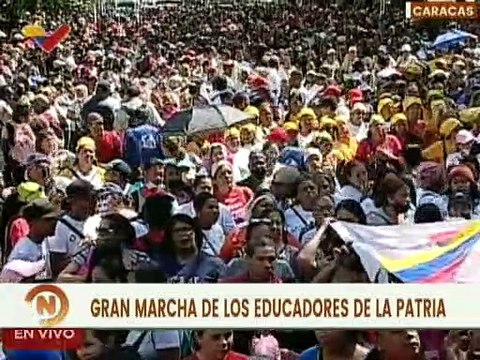 Maestros se movilizan en respaldo a la educación de calidad en Revolución Bolivariana