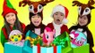 Wendy Emma Jannie & Lyndon Pretend Play Saving Christmas Morning & Presents for Kids