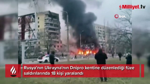 Rusya, Ukrayna'nın Dnipro kentini vurdu! Yaralılar var