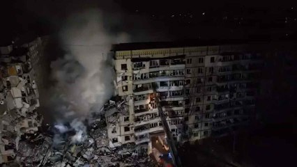 Imágenes tras los ataques en Dnipro