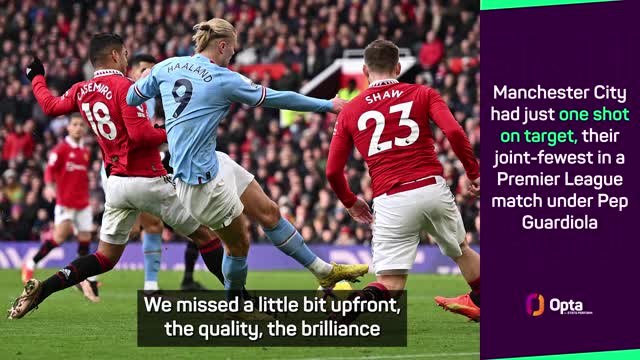 Pep pleased with City performance despite derby day defeat