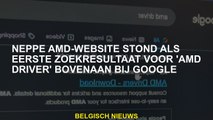 Neppe AMD -website was het eerste zoekresultaat voor 'AMD Driver' bovenaan Google