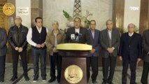 مؤتمر صحفي لرئيس الوزراء خلال زيارة محافظة شمال سيناء