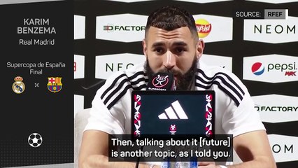 Benzema focused on Supercopa final amid uncertain future