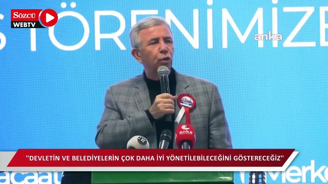 Mansur Yavaş: ''Geliyor gelmekte olan