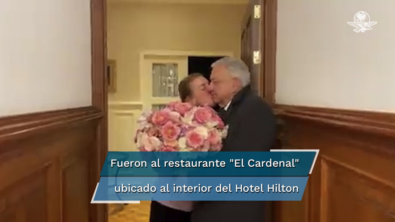 ¿Y la austeridad? Así festejó AMLO a su esposa Beatriz Gutiérrez Müller