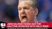 John Calipari Under Fire for Halftime Interview With Holly Rowe