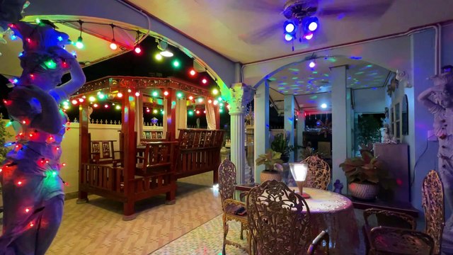 Thai style house or Thai Sala the most beautiful made of Red wood in Thailand