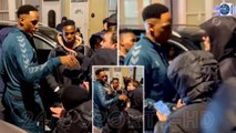 Everton Defender Yerry Mina is Confronted by Furious Toffees Fans after their Defeat to Southampton
