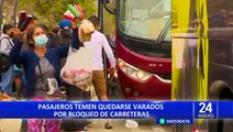 Empresas de transporte interprovincial pierden hasta S/ 30 millones diarios por bloqueo de carreteras