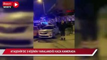 Ataşehir'de 3 kişinin yaralandığı kaza kamerada
