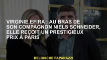 Virginie Efira: Au bras de son compagnon Niels Schneider, elle reçoit un prestigieux prix à Paris