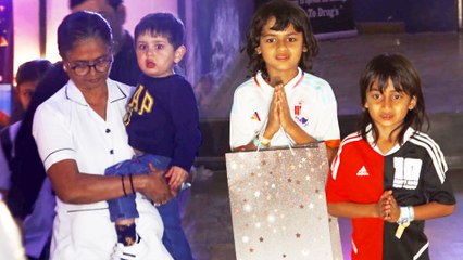 बर्थडे पार्टी में दिखे तैमूर, जेह और रितेश देशमुख के दोनों बेटे