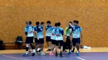 Cri de la victoire pour les U19M le 14 janvier à Montaigu