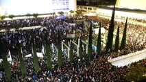 Tausende auf der Straße in Tel Aviv , um gegen die Regierung Netanyahu zu protestieren