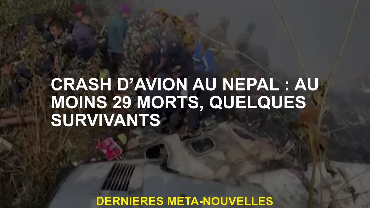 Crash en avion au Népal: au moins 29 morts, certains survivants
