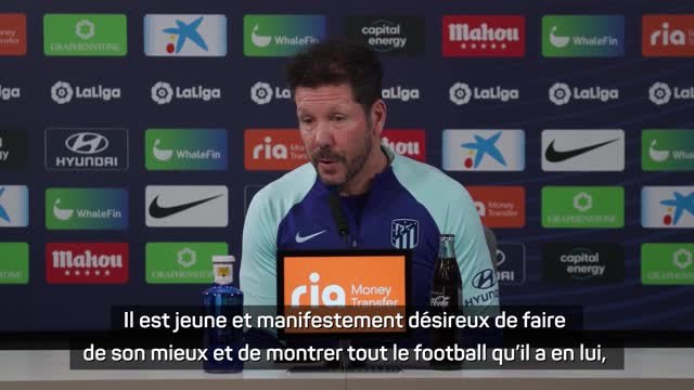 Atletico Madrid - Simeone souhaite le meilleur à João Félix