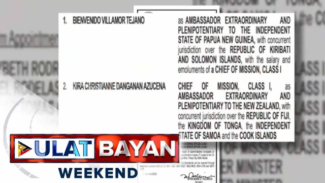 Pres. Ferdinand R. Marcos Jr., isinumite sa CA ang nominasyon at ad interim appointments ng 20 opisyal ng DFA