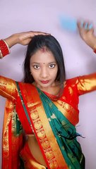 southindian buttom puff with flowers hairstyle _southindian hairstyle_gajra hairstyle_longhair .