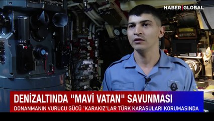 Denizaltında 'Mavi Vatan' savunması
