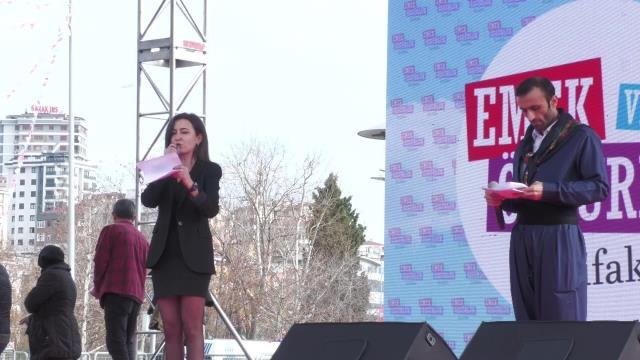 Emek ve Özgürlük İttifakı Mitingi... Töp Sözcüsü Gözen: Milyonlarca İnsanın İradesi Olan Hdp'yi Kapatacakmış.