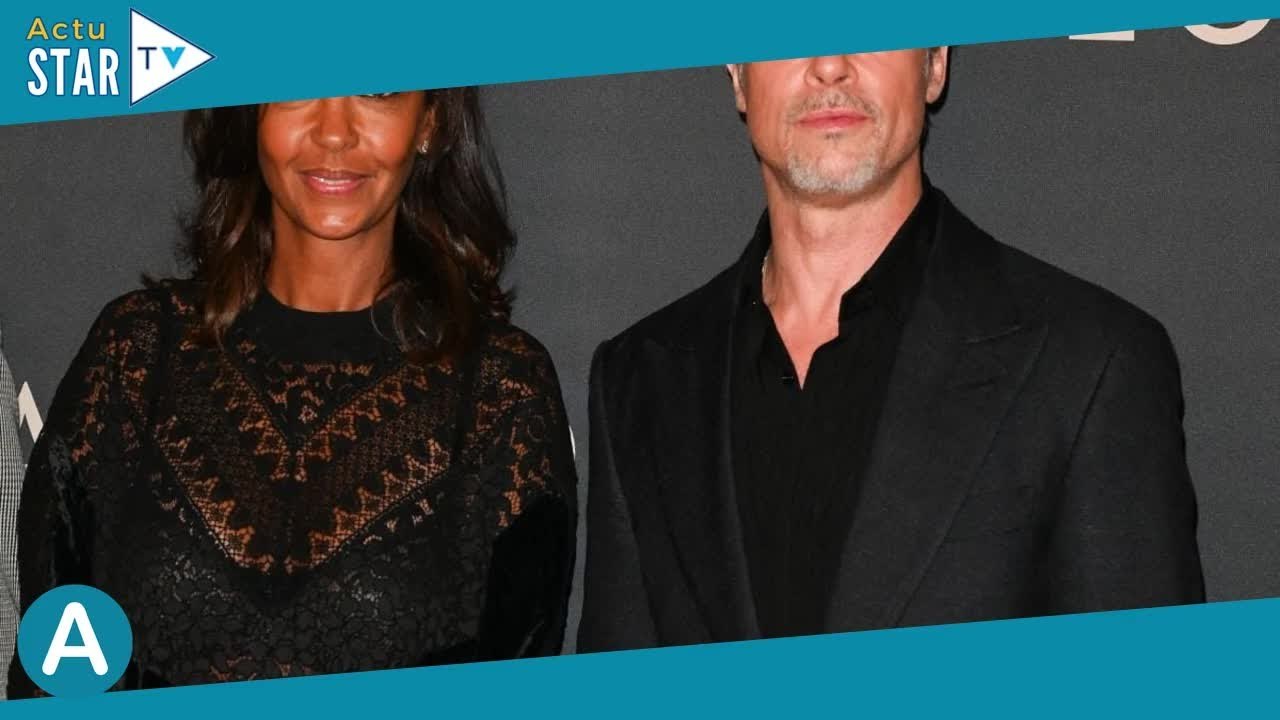 Karine Le Marchand en mini jupe et soutien-gorge apparent au bras de Brad Pitt, Ophélie Meunier très