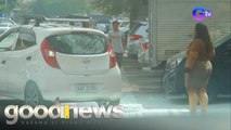 Babae nakipag-away dahil sa pina-reserve na parking space! | Good News