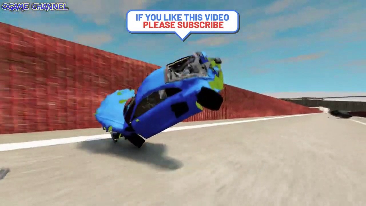 Cars VS Road High Danger 100+ Speed Bump #6   BeamNG Drive