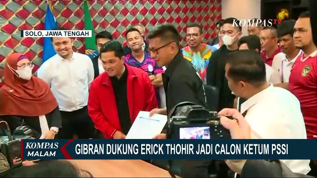 Gibran Rakabuming Beri Dukungan Penuh Erick Thohir Jadi Calon Ketua Umum PSSI