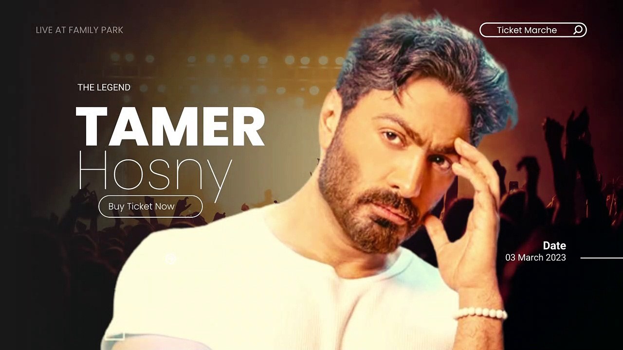 The legend Tamer Hosny live March 3 2023. #TamerHosny #DailyMotion #Music #Egypt #Cairo