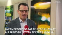 Gyermekpornográf felvételek miatt áll bíróság elé egy bécsi színész