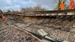 Train passengers warned of major disruption after ‘huge’ landslip leaves track hanging