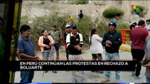 teleSUR Noticias 15:30 15-01: Más de 100 vías interrumpidas por protestas en Perú