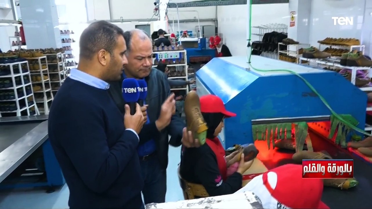 المنتج منافس عالمي ومفيش فرق بينه وبي الإيطالي.. الديهي من داخل مصنع للمنتجات الجلدية والأحذية